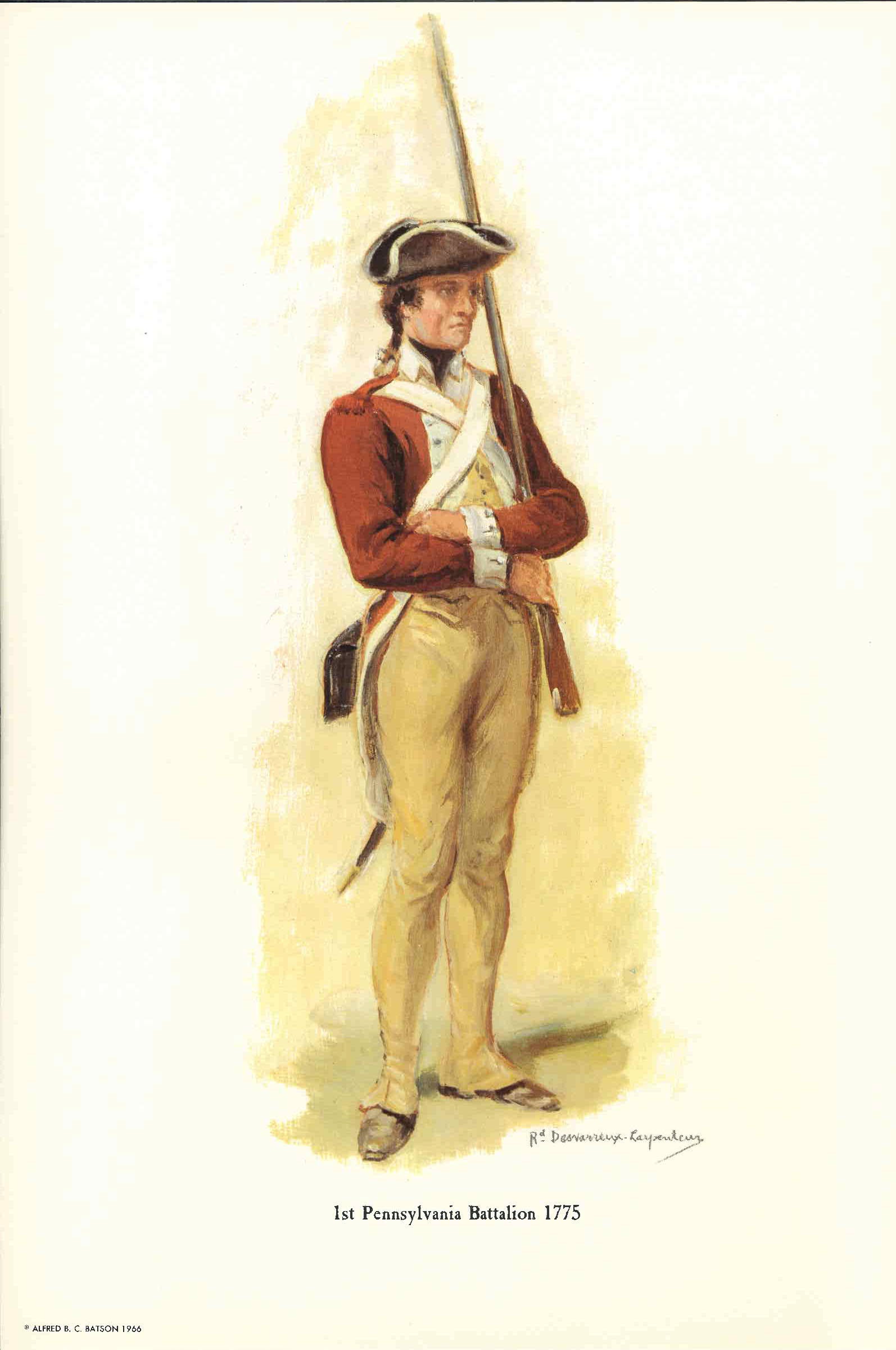 D. 1st Pennsylvania Battalion 1775