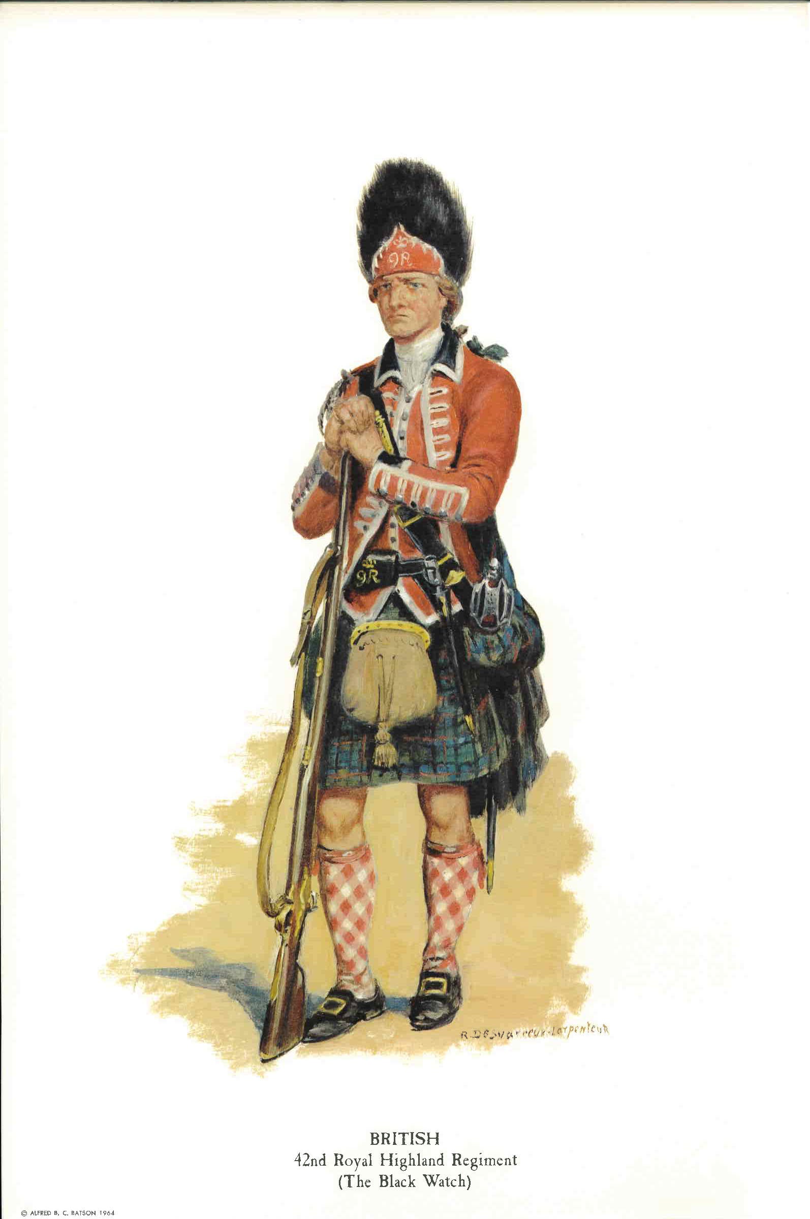 T. BRITISH 42nd Royal Highland Regiment (The Black Watch)