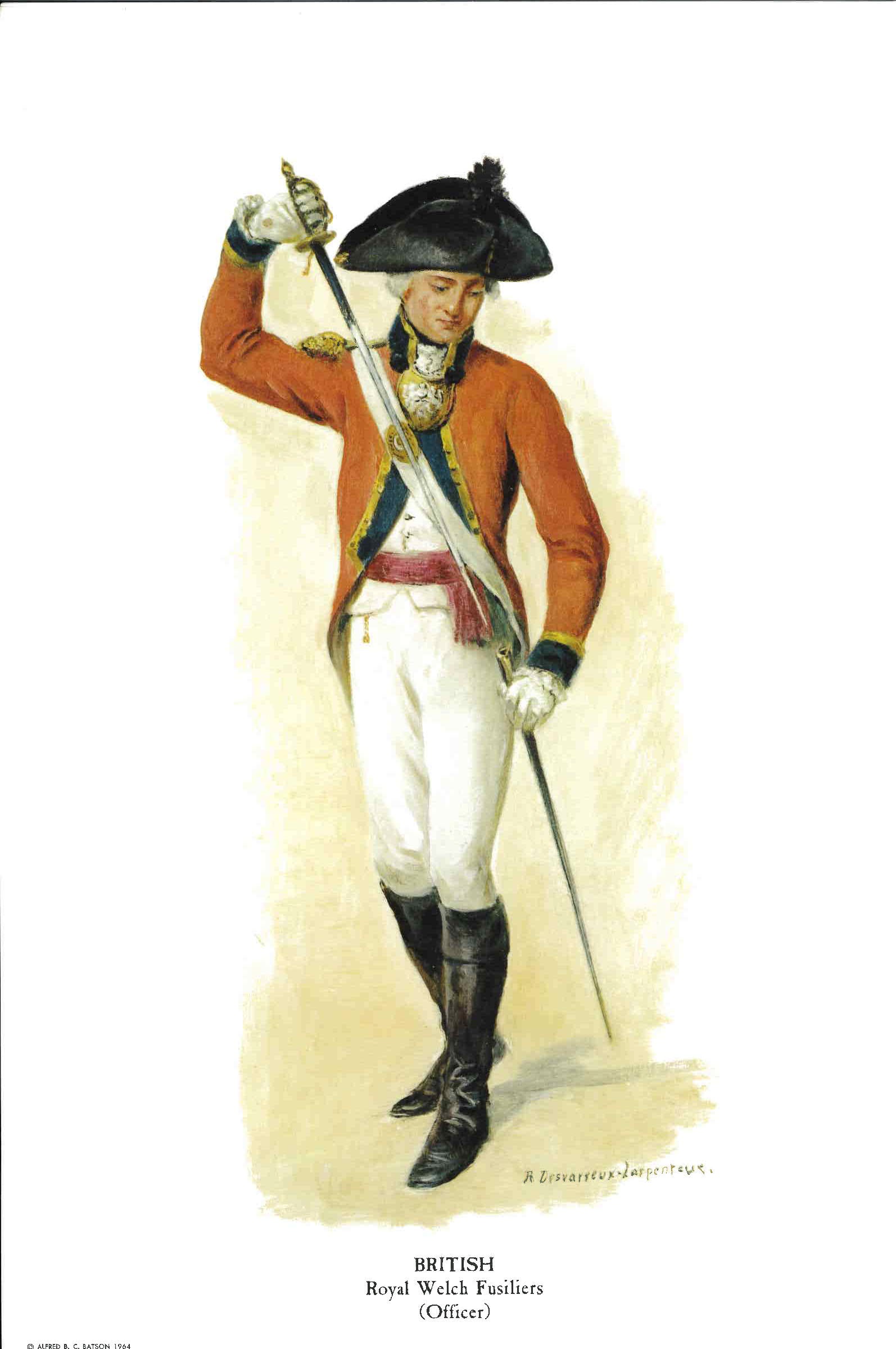 S. BRITISH Royal Welch Fusiliers (Officer)