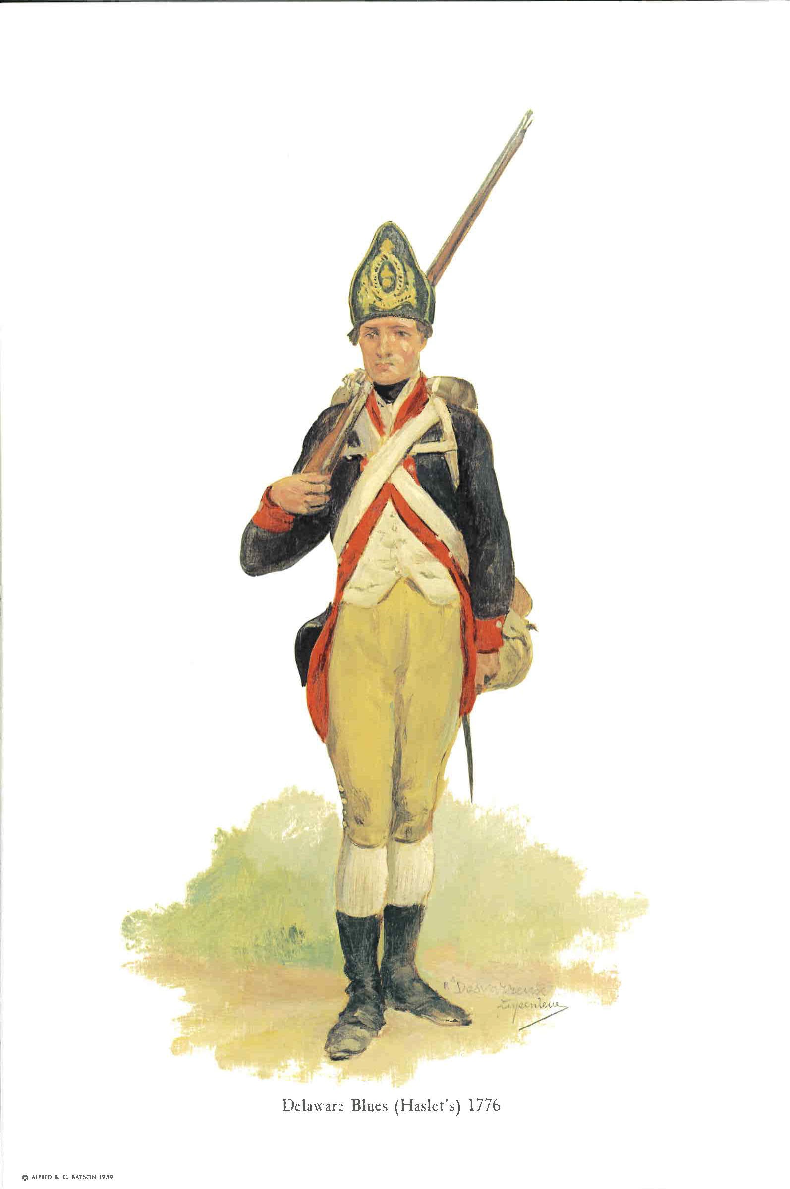 K. Delaware Blues (Haslet's) 1776